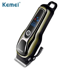 Kemei KM-1990 электрические машинки для стрижки волос перезаряжаемый триммер для стрижки волос регулируемая машинка для стрижки волос Бритва для бороды станок для бритья