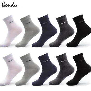 

Bendu Men Bamboo Socks Brand Guarantee Anti-Bacterial Comfortable Deodorant Breathable Casual Business Man Sock (10 Pairs / Lot)