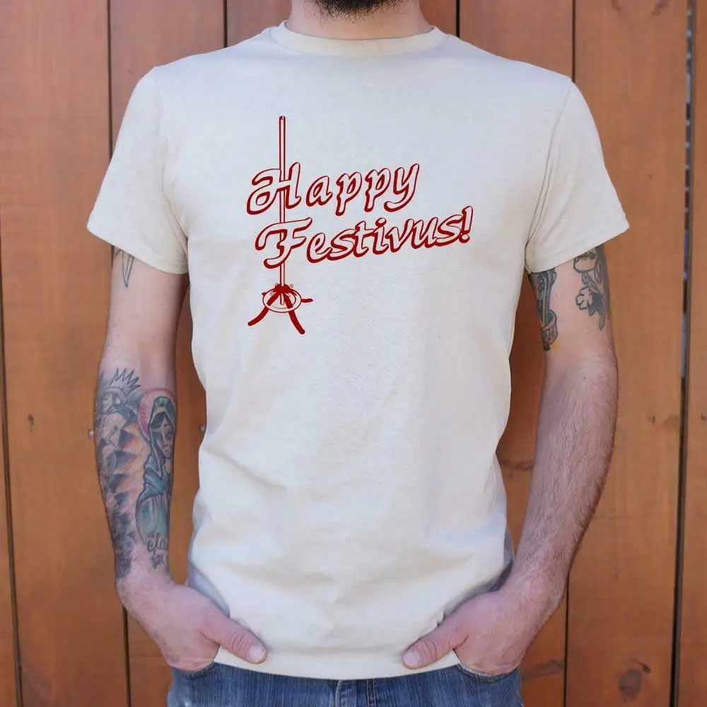 

Happy Festivus! T-Shirt (Mens) Fashion Design Short Sleeve Tees