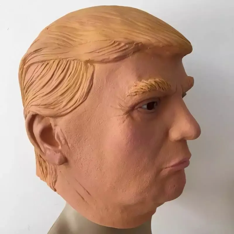 Бесплатная доставка взрослая маска Дональда Трампа латексная Реалистичная США