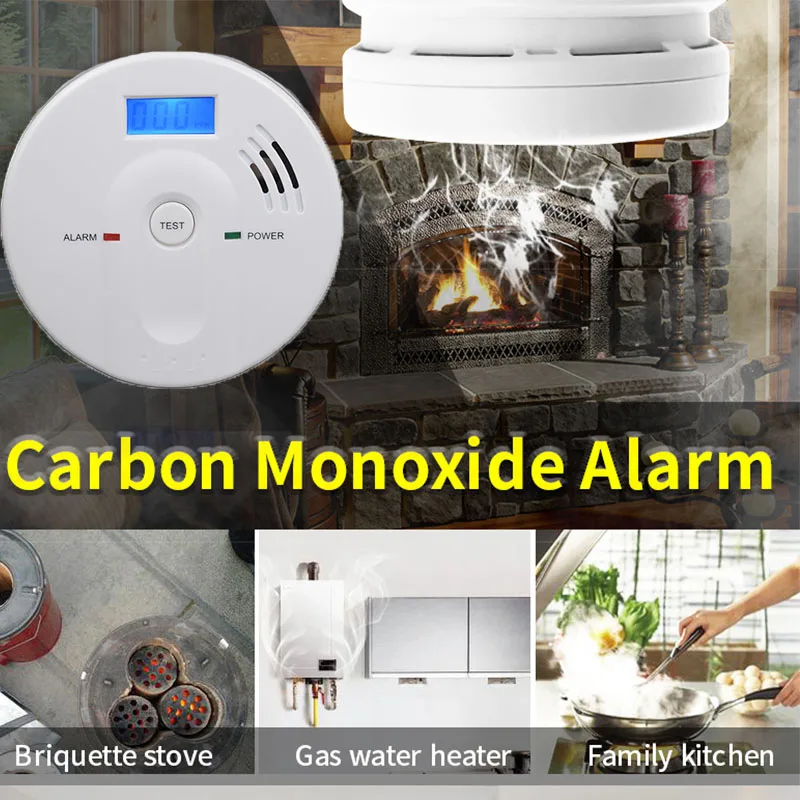 

1PCS New Hot Home Security Carbon Monoxide Alarm Independent LCD Digital 85dB Warning High Sensitive CO Gas Alarm Detector