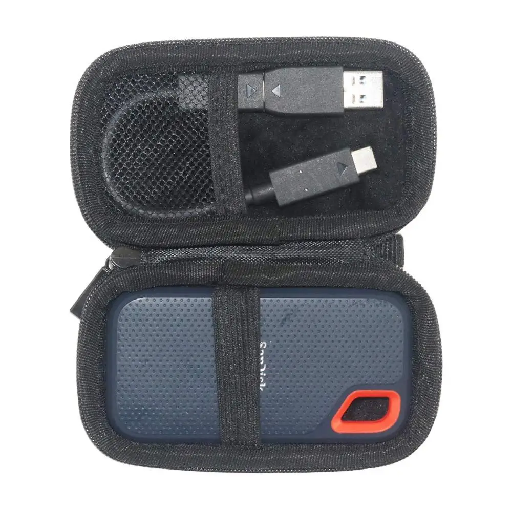 2019 New Hard EVA Case for SanDisk 250GB 500GB 1TB 2TB External Solid State Disk Hard Drive SSD SDSSDE60 Carrying Storage Bag