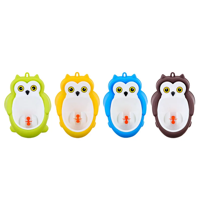 

Multi-color Cute Owl Potty Urinal Wall-Mounted Baby Children Boy Standing Toilet Boy Bathroom Pee Potty