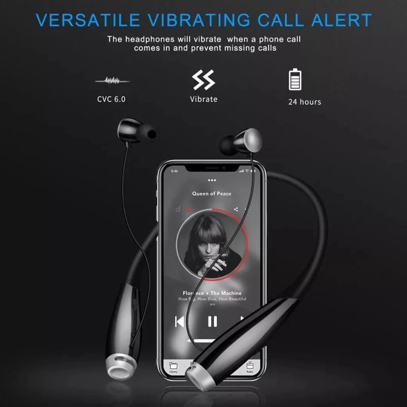 Новинка HB 906 Bluetooth наушники магнитные стерео бас шумоподавление динамик шея