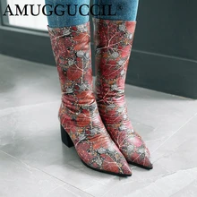 2019 New Plus Big Size 33-43 Black Red Pink Zip Fashion High Heel Mid Calf Female Lady Autumn Winter Women Boots X1792 2018 new cow suede plus big size 34 42 black brown zip buckle fashion knee high autumn winter lady females womens boots x1690