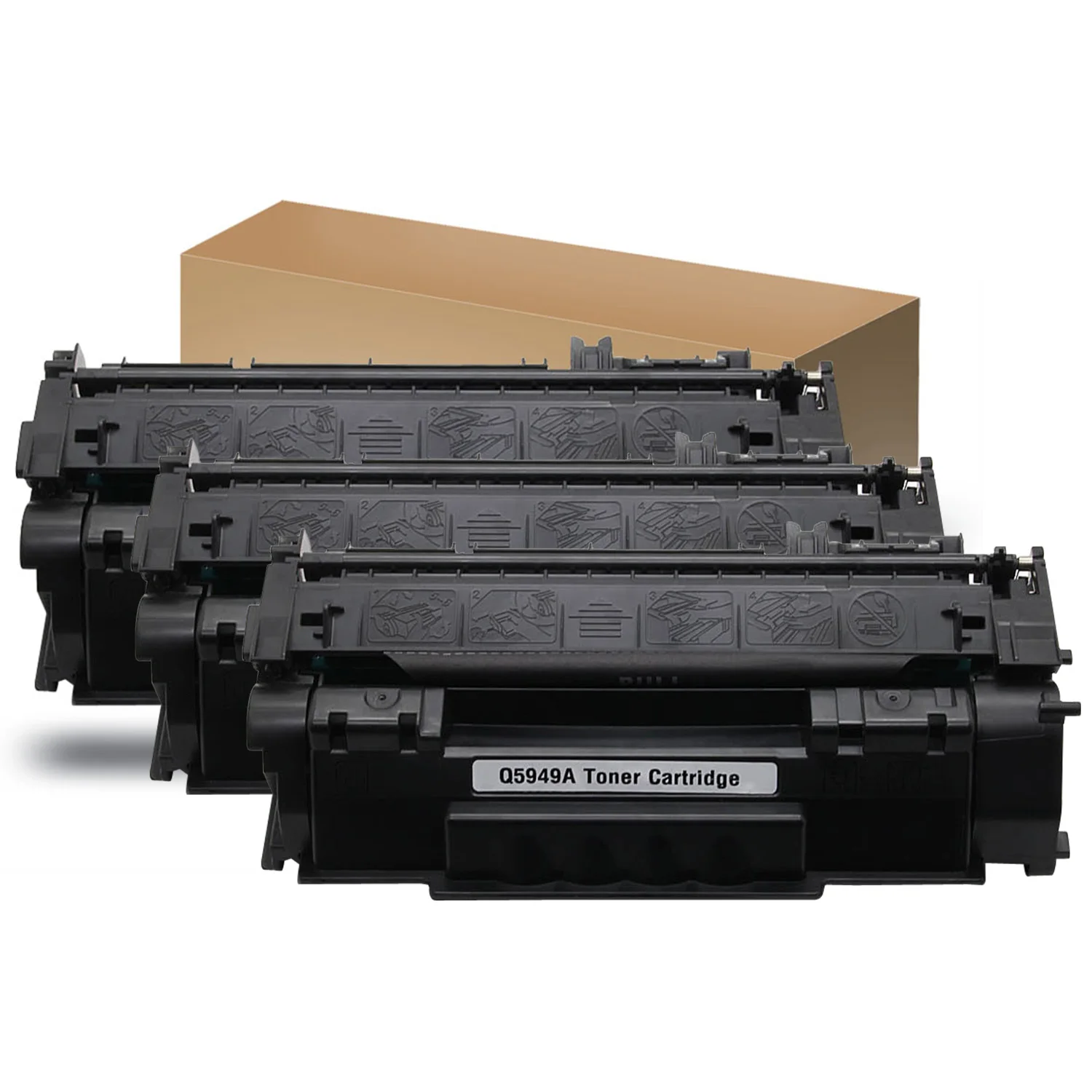 3PCS Toner Cartridge compatible For HP LaserJet Q5949A 3390 3392 1160
