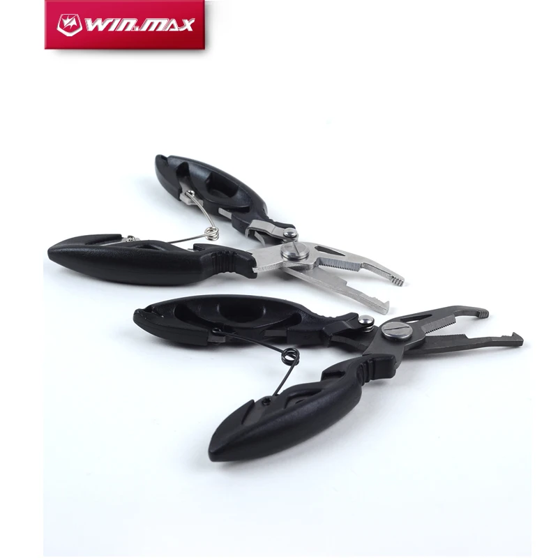 

Winmax Titanized Alicate de pesca Line Cutter Stainless Steel Tackle Box Multifunctional Scissors Fishing Accessories Pliers