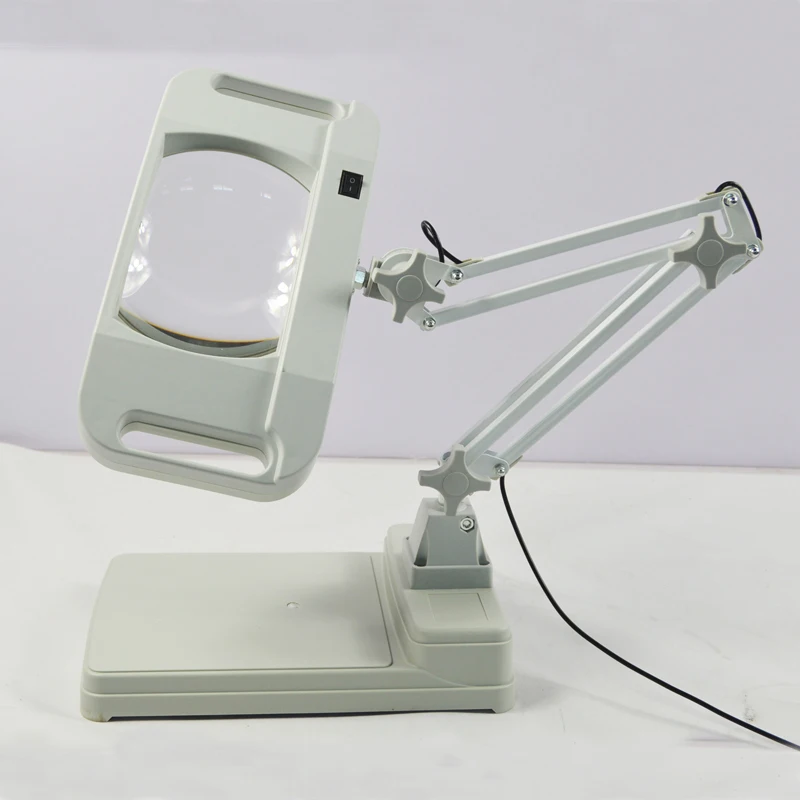 Настольная лампа с крестообразным держателем 110 В 5 шт.|loupe glass|light loupeled magnifier |