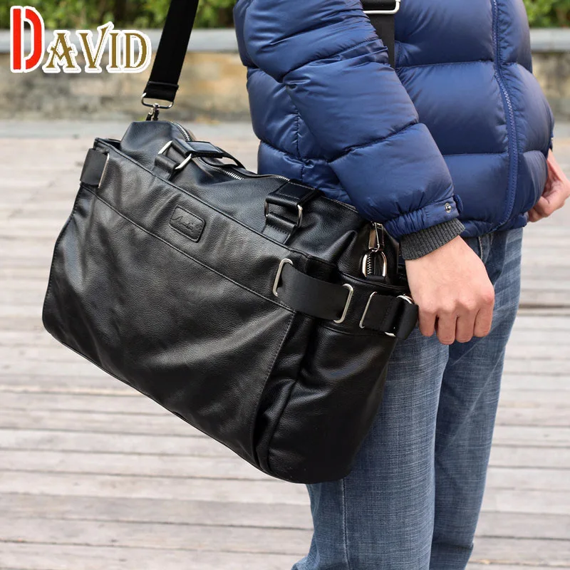 Men messenger bags fashion mens leather big size shoulder bag famous designer brands high quality men's travel bags high quality