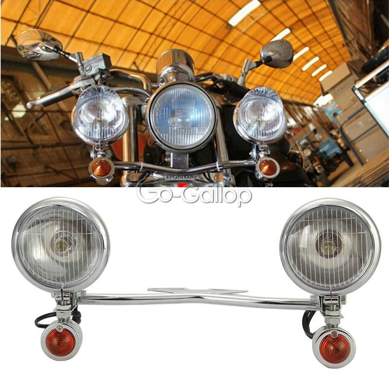 Passing Light Bar Spot Turn Signals For Yamaha V Star 650 950 1100 Custom Clasic Passing Light Bar Spot Turn Signals For Yamaha V Star 650 950 1100 Custom Clasic