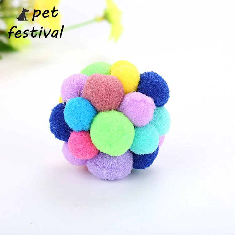 

Pet Festival Pet Cat Chewing Balls New Popular Color Bell Toy Bouncy Balls Built In Catnip Pet Cat Interactive Entertainment Toy