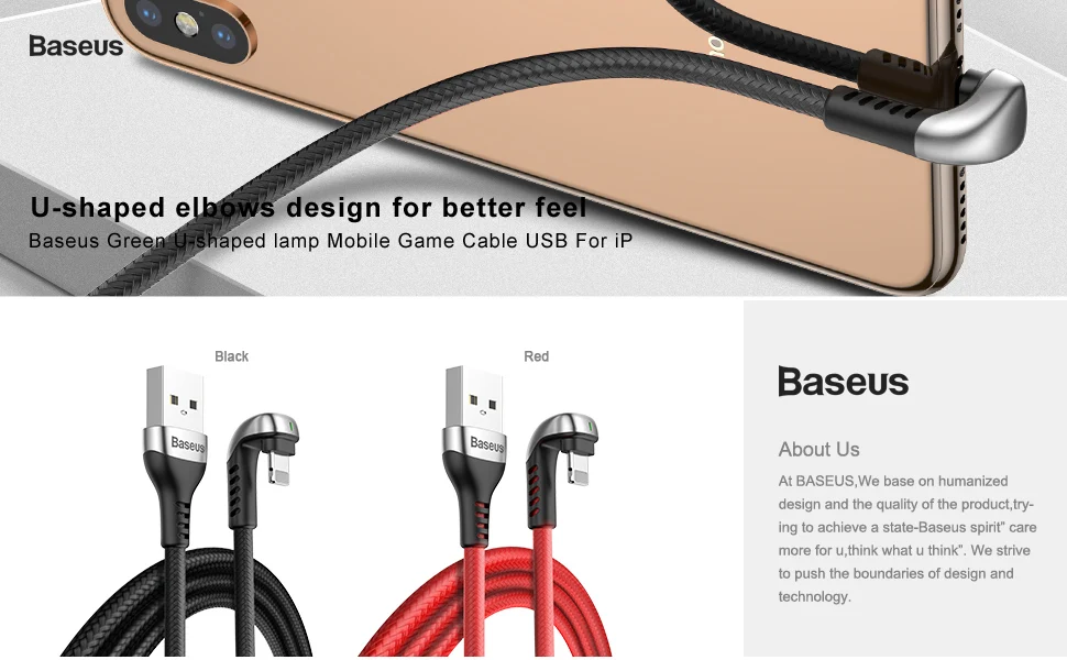 Usb-кабель Baseus для iPhone Xs Max Xr X 2.4A светодиодный кабель для быстрой зарядки для iPhone 8 7 6 6 S 5 5S se iPad шнур для передачи данных