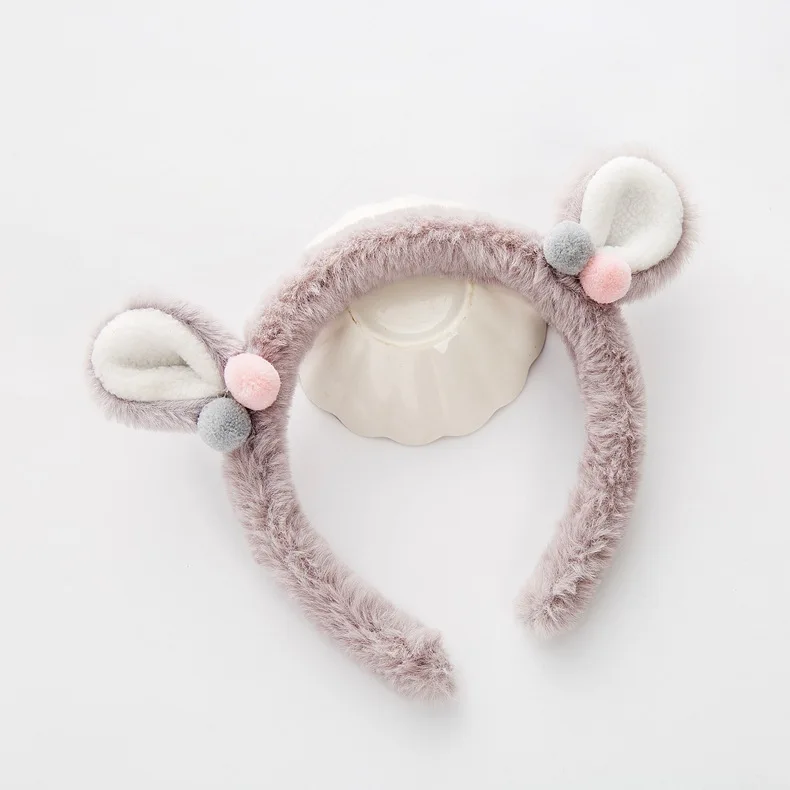 Бутик 10 шт. модные милые Мех животных кошачьи уши Hairbands Kawaii Solid Kawaii шар-помпон животных уши держатели головных уборов интимные аксессуары