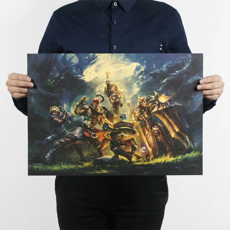 

League of Legends D/Electronic Athletic game/kraft paper/Cafe/bar poster/Retro Poster/decorative painting 51x35.5cmFree shipping