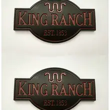 2 шт. Черный ABS King ранчо Эмблема Fender Знак Стикеры Fit F150 F250 F350