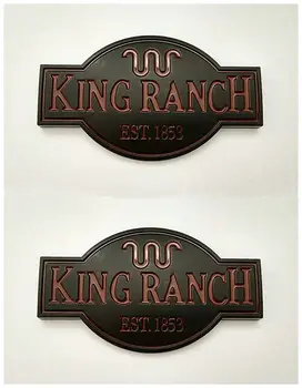 

2PCS Black ABS KING RANCH Emblem Fender Badge Sticker Fit F150 F250 F350