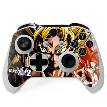 

2pcs/lot New Gragon ball design skin sticker Vinyl Decal Skin Sicker Cover Skin Sticker For Xbox one Controller