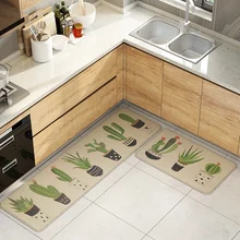 Европейский Льняной материал резиновый нижний коврик для кухни на открытом воздухе