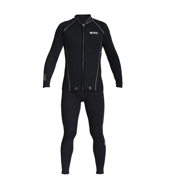 Slinx wetsuit 3mm/2mm Best Spearfishing Scuba Free Diving Wetsuits freediving 2 pieces - Цвет: Full set