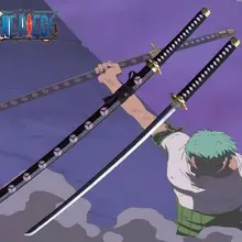 S1512 японского аниме одна деталь RORONOA Зоро шусуи черный меч-ружье Металл 41,1"