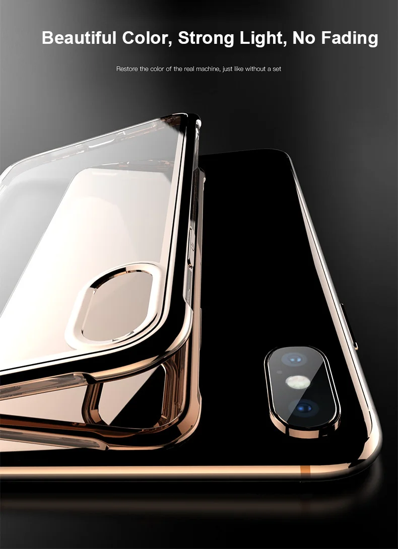 Shockproof Clear TPU Case For iPhone 11 Pro Max 11 Pro 11 Luxury Plated Airbag Anti-Knock Case For iPhone XS Max XR XS 7 8 Plus