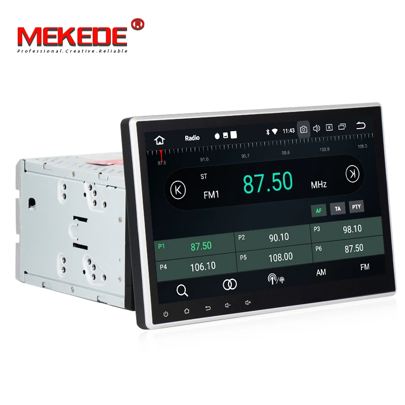 Discount Android 8.0 Octa Core 4G RAM 10.1 inch  Double 2 din Car GPS DVD Player with BT WIFI radio Stereo 2din Car Radio Multimedia 5