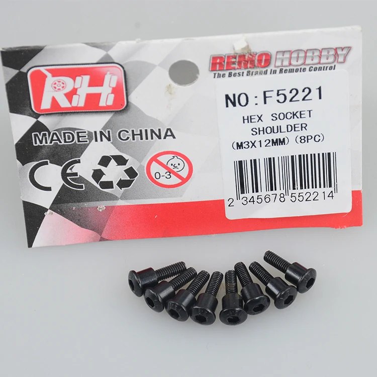 NO: F5221 HEX SOCKET SHOULDER 1/10 RH REMO 727 slash Hobby Rc Spare Part Parts Accessory Accessories Electric Car Truck