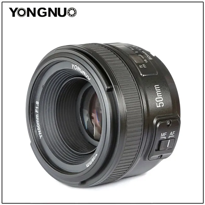 YONGNUO YN 50 мм YN50mm F1.8 объектив с большой апертурой AF/MF Автофокус фиксированный объектив для Canon EOS или Nikon DSLR камеры