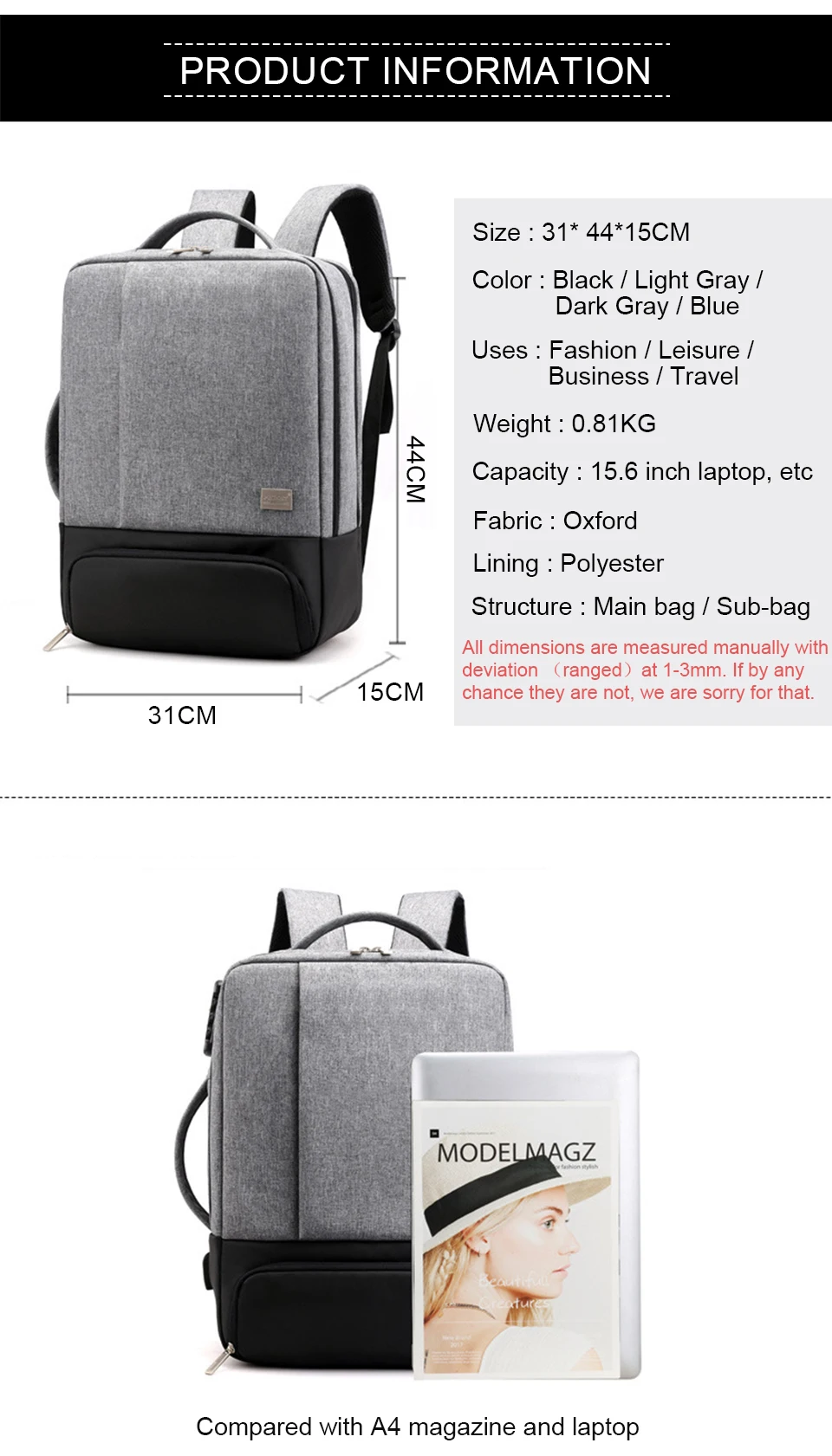 Мужской рюкзак, многофункциональный, Противоугонный, для ноутбука, студенческий, рюкзак, для ноутбука, usb зарядка, водонепроницаемый, для мужчин, s Back Pack, бизнес, мужская сумка