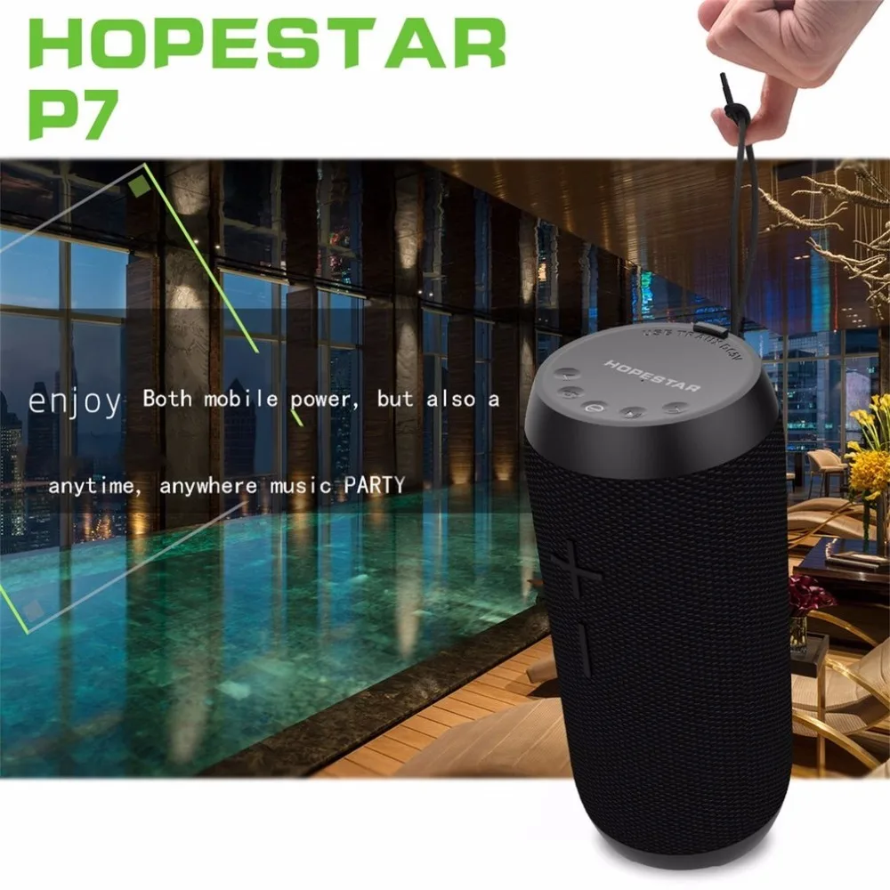 HOPESTAR Bluetooth Speaker sound bar subwoofer soundbar P7 TF Card speakers Waterproof Wireless Speaker subwoofer 1800mAh цена HOPESTAR Bluetooth Speaker sound bar subwoofer soundbar P7 TF Card speakers Waterproof Wireless Speaker subwoofer 1800mAh цены онлайн