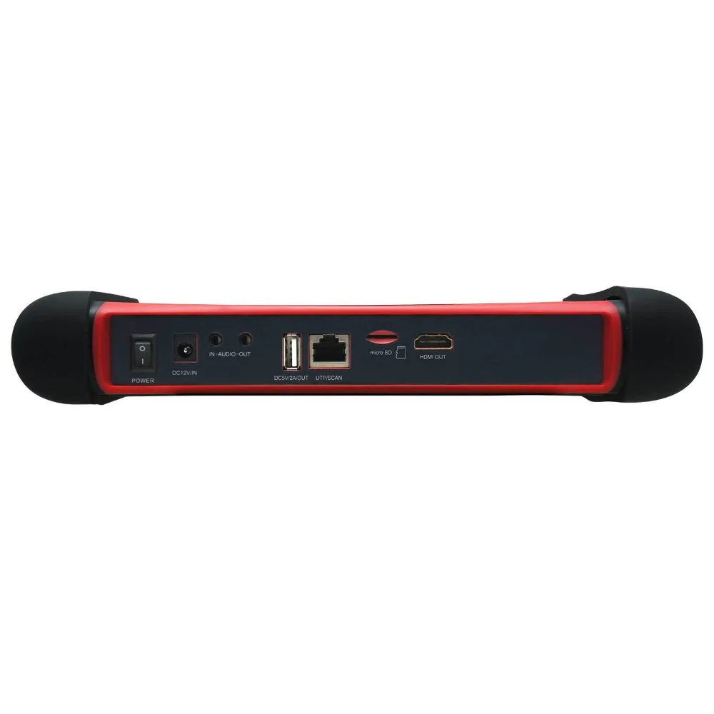  7 Inch H.265 4K IP CCTV Tester Monitor IP CVBS Camera Tester ONVIF WIFI HDMI Input POE 48V 12V Outp
