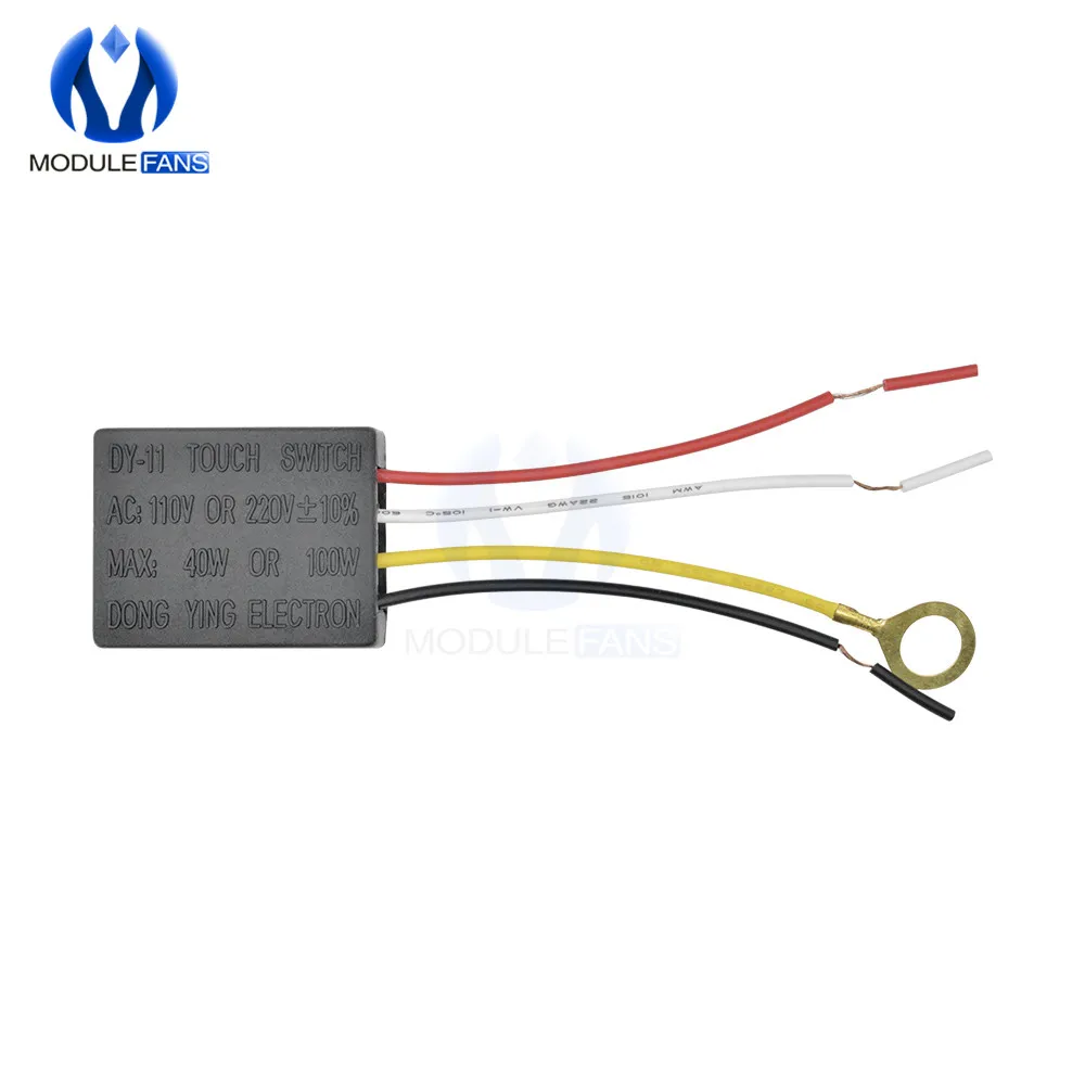 220V 1A электрооборудование, Настольный светильник, запчасти, вкл. Выкл., 1 способ, Сенсорная лампа, модуль управления, лампочка, лампочка, переключатель