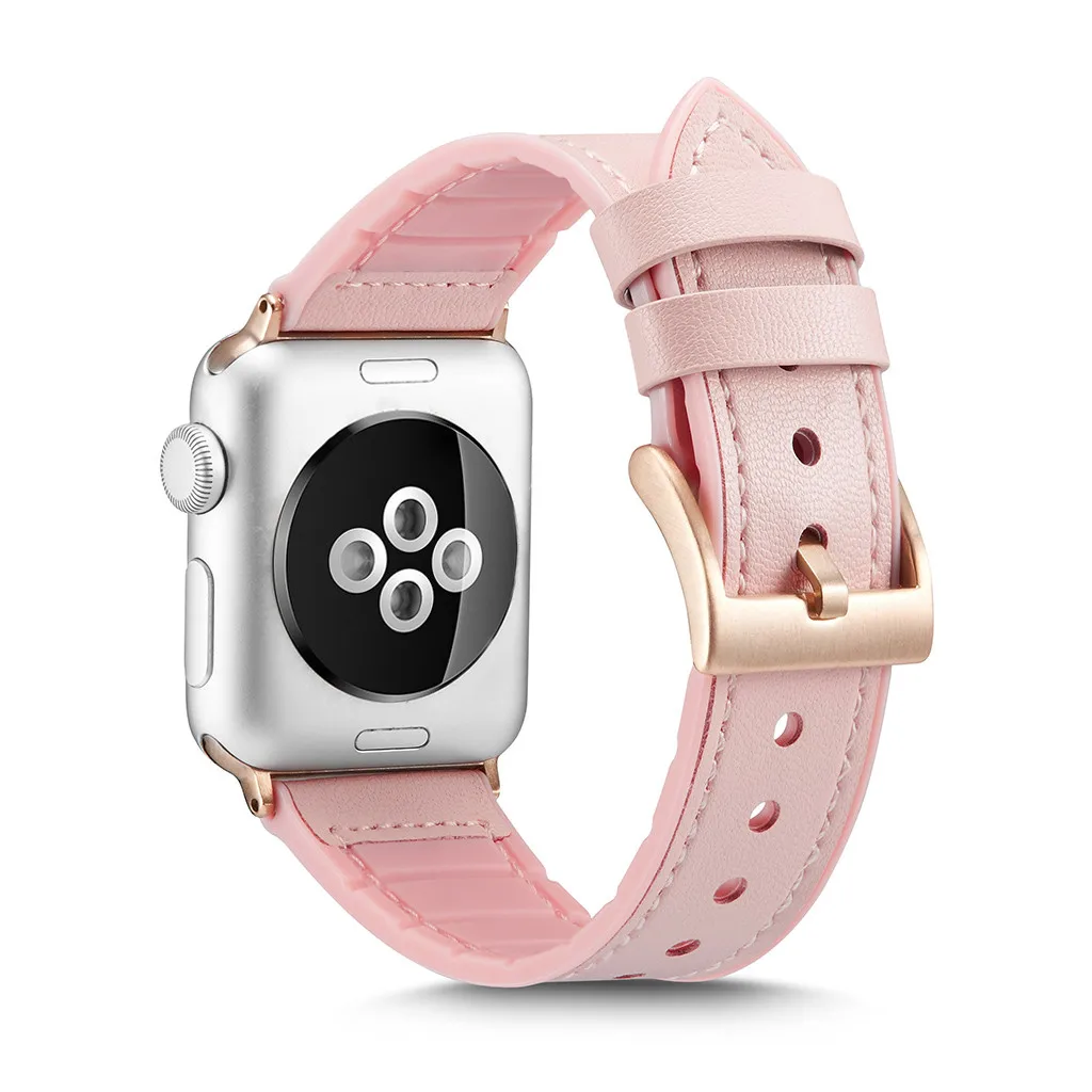 Кожаный сменный Браслет для ремня для Apple iwatch Smart Watch 40 мм/44 мм