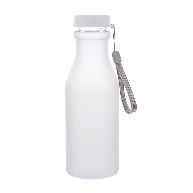 Hoomall 550 мл пластиковые спортивные бутылки для воды герметичные Йога Тренажерный Зал Фитнес шейкер бутылка небьющаяся бутылка для воды подходит для детей - Цвет: Frost White