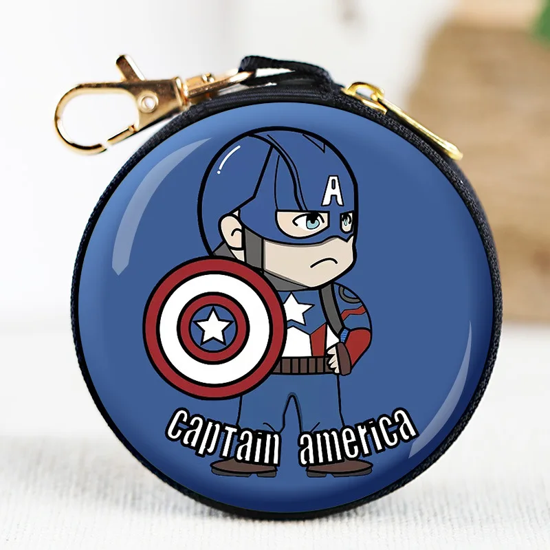Q версия, кошелек для монет в стиле Мстителей, Железный человек, Халк, Капитан Америка, чехол для ключей, Детский кошелек, танос, гарнитура, сумка для монет, сумка для Marvel - Цвет: G