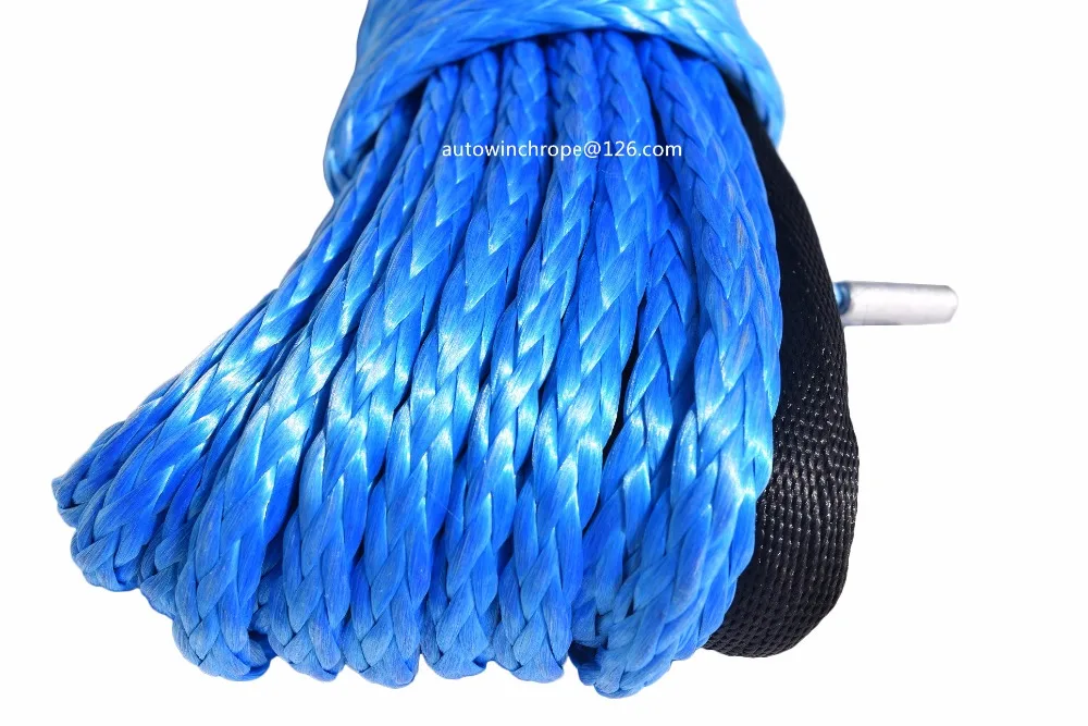 الأزرق 6 ملليمتر * 15 متر الاصطناعية ونش حبل الكابل, 1/4 \