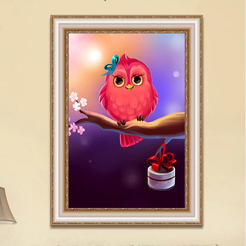 

5D DIY New Animals Owl Diamond Embroidery Diamond Painting Cross Stitch Picture Of Rhinestones Square Diamond Mosaic Kits
