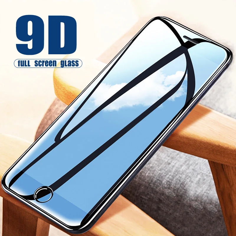 9D Защитное стекло для iphone 6 6S 7 8 plus X 10 XS MAX Защита экрана XR закаленное | Мобильные
