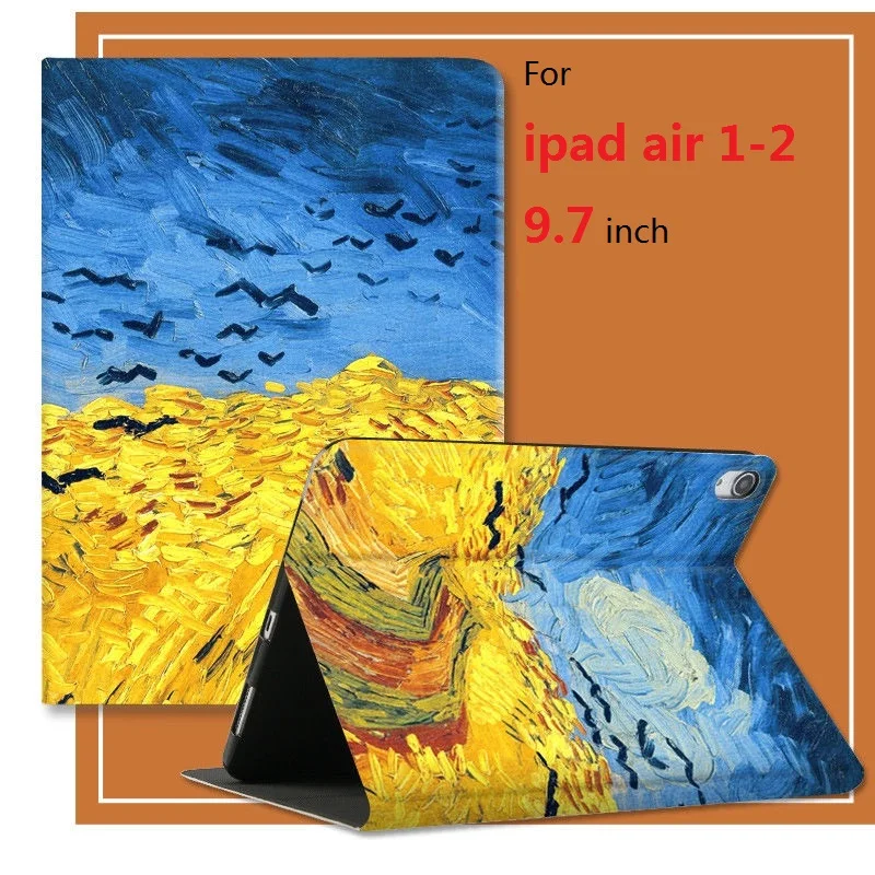 Чехол для планшета Van Gogh Art Apple ipad air 1 2 9 7 дюймов ультратонкий дизайн с подставкой