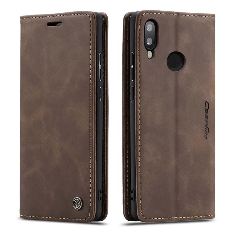 Чехол для Huawei P30 Pro чехол P20 Lite держатель телефона роскошный кожаный Магнитный