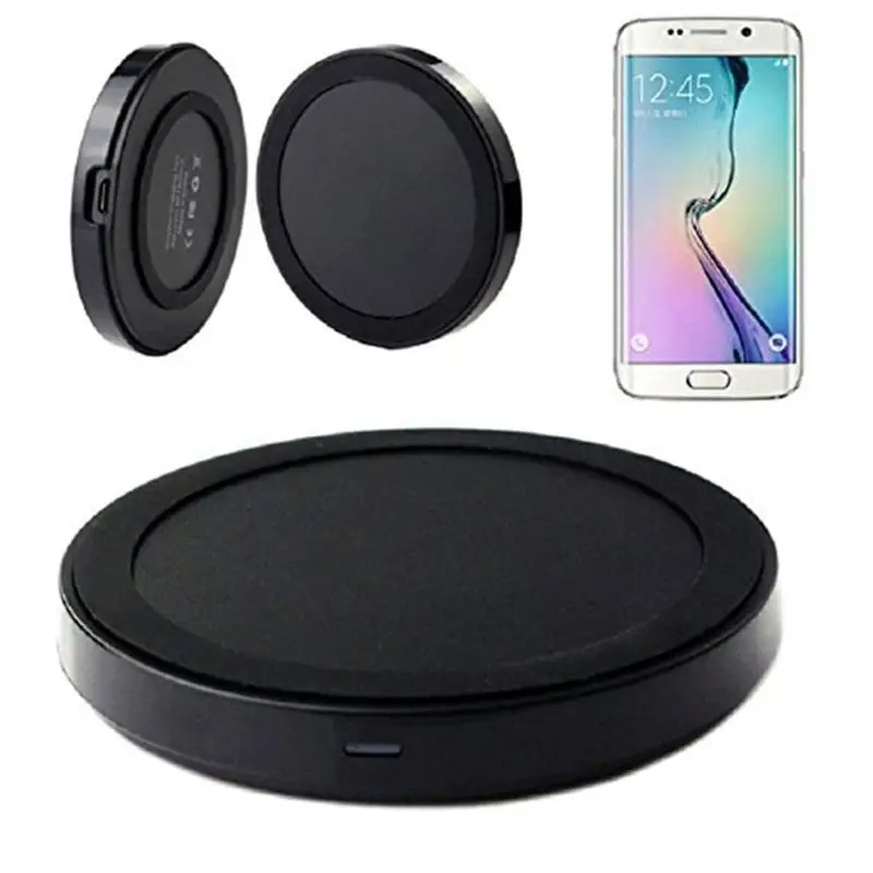 Round Power Bank Wireless Charging Pad Mini Universal Qi Wireless