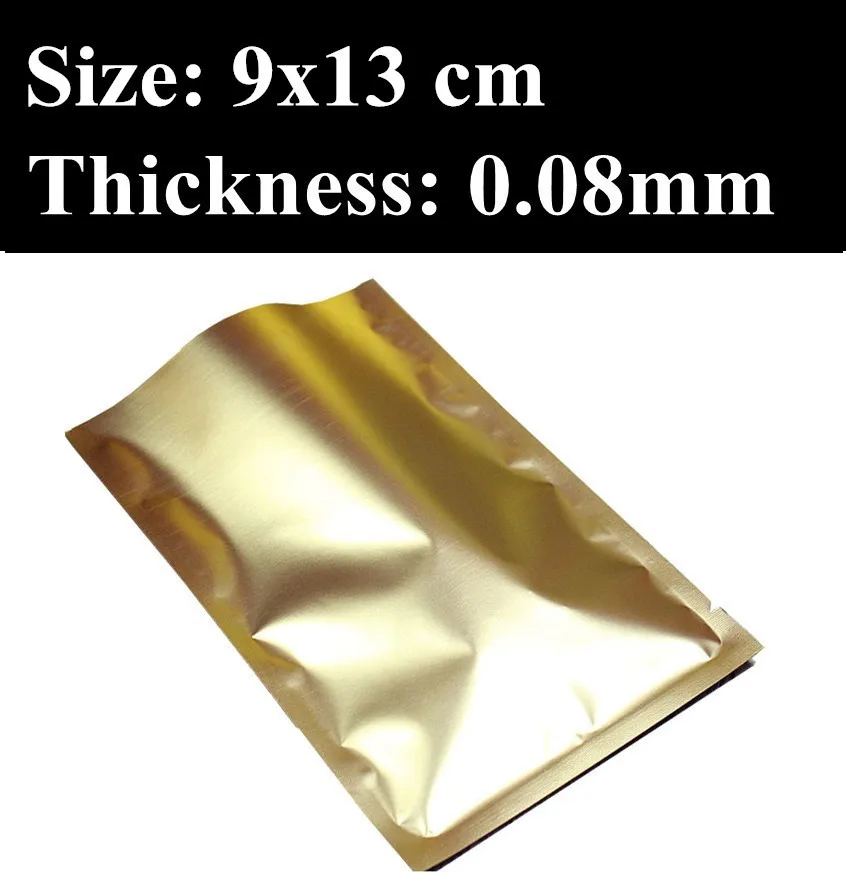 9x13 Cm Metallic Gold Lebensmittelqualitat Kaffee Beutel Heisssiegeln Kaffeebeutel 100 Teile Los Kostenloser Versand Pouch Pouch Lot Lotlot 100pcs Aliexpress