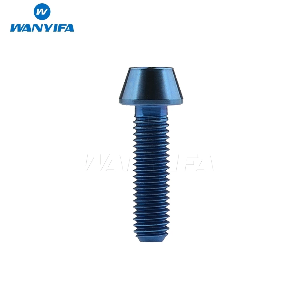 Титановый болт Wanyifa M5 x 9 16 18 20 25 30 35 40 45 50 55 60 мм шестигранный ключ коническая