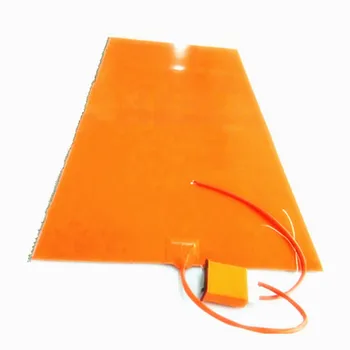 

600* 1300*1.5mm Heat Bed for 3D Printer silicone rubber heater 120v 1500w adhesive 1 side 100k thermistor & thermostat1000 lead