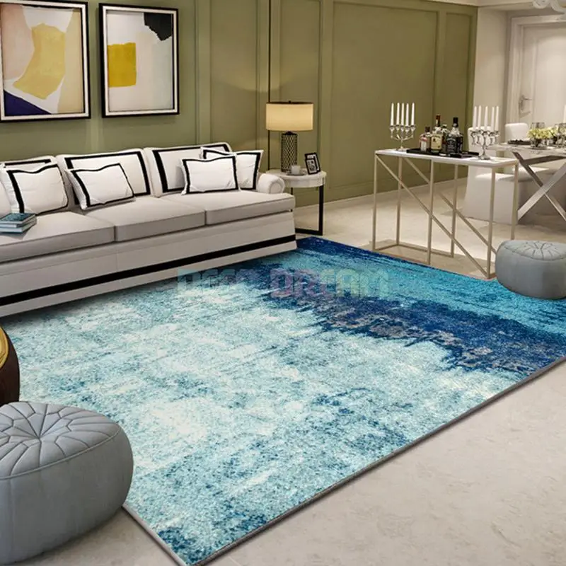 

Alibaba Hot Sale Modern Chinese-style Abstract Geometry Floor Rug For Living Room Non-slip Antifouling Carpet For Bedroom Parlor