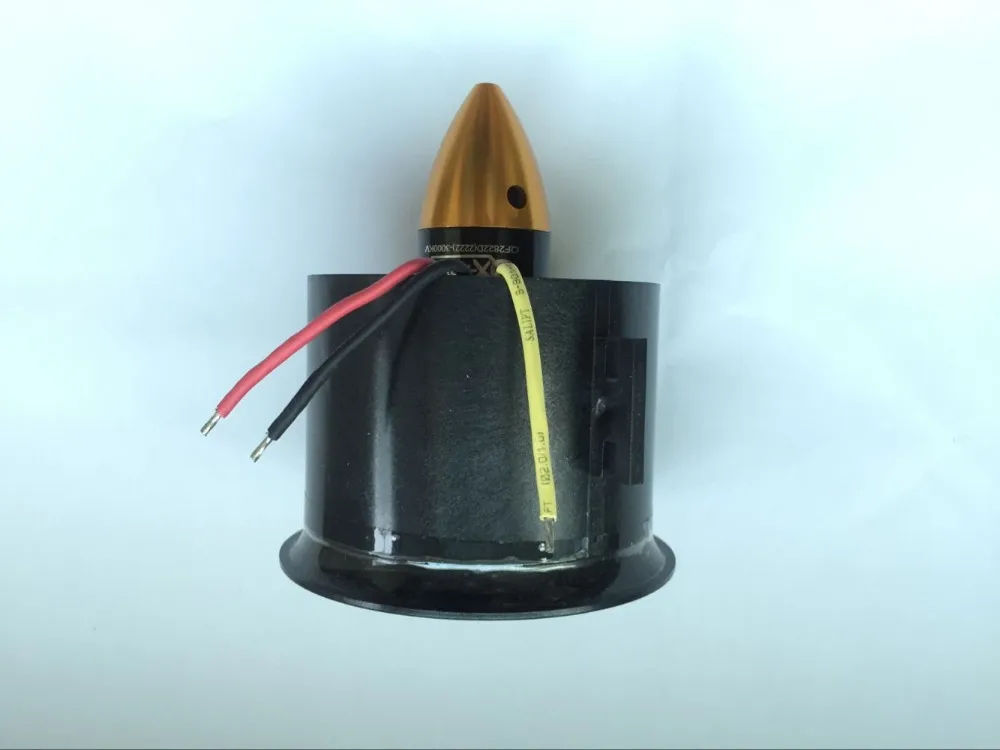 Вентилятор воздуховода 70 мм + бесщеточный мотор 3000KV для lipo RC Jet бесплатная