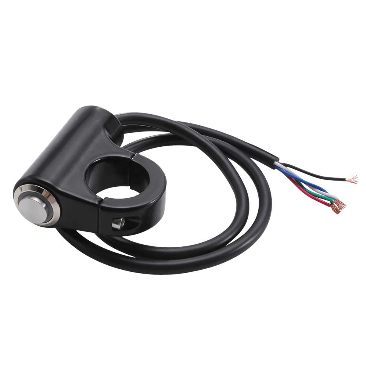 Motorcycle Handlebar ON/OFF Headlight Switch 7/8" 22mm LED Fog Spot Light DC 12V 10A Waterproof Aluminum Alloy Switch