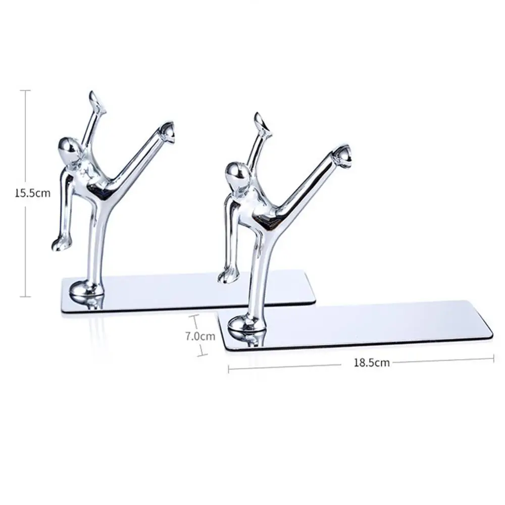 cheap 2Pcs Kicking Figurine Home Study Bookshelf Book Stand Office Organizer Holder