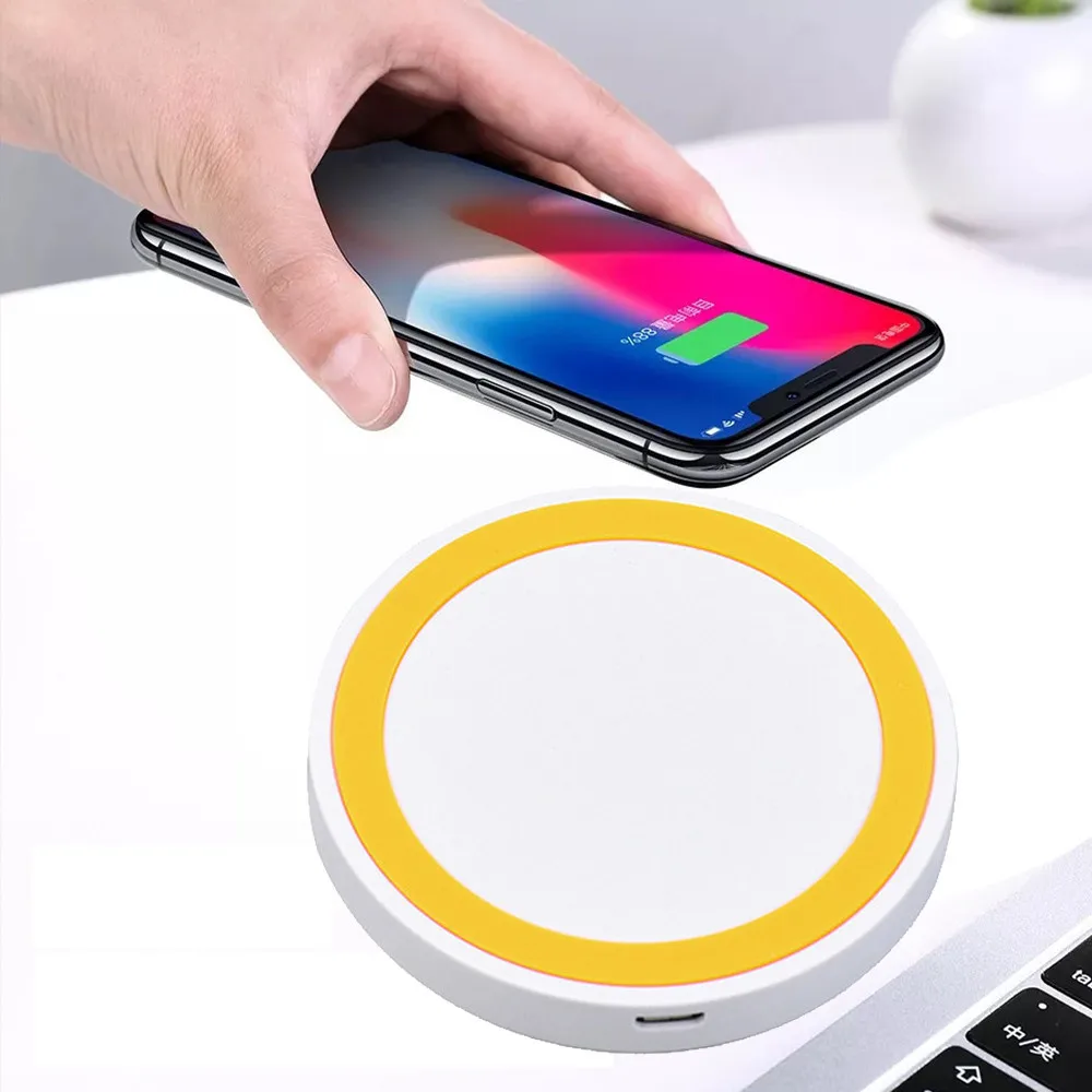 Wireless Chargers Ultra-thin Qi Wireless Charger Power Charging Pad For Iphone XS / XS Max / XR Chargeur Induction Voiture#20