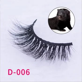 

Free shipping 3d luxury 100% real mink strip lashes 3d lashes make up natural fluffy soft mink lashes 006